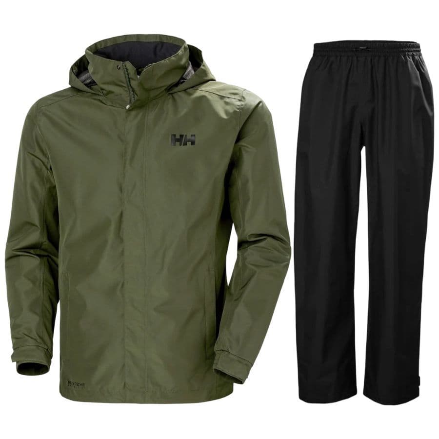Helly Hansen Dubliner/HH Rain sadeasu, miehet, vihreä/musta