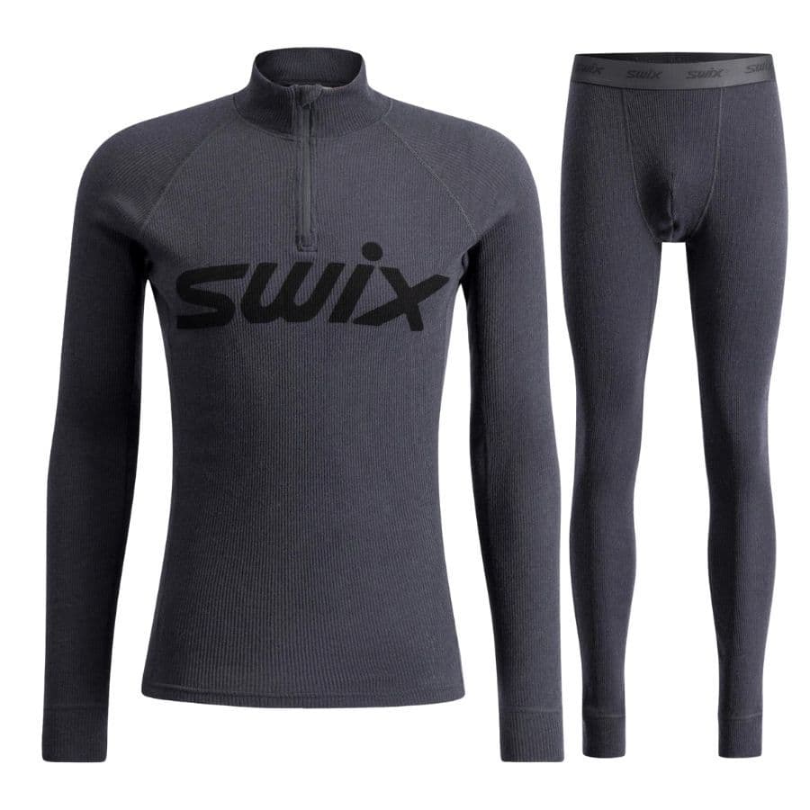 Swix RaceX Merino Half Zip/Housut setti, miesten, tummanharmaa