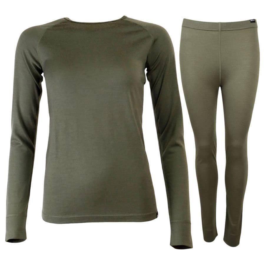 Helios Merino One hiihtokalsaripakkaus, naisten, vihreä