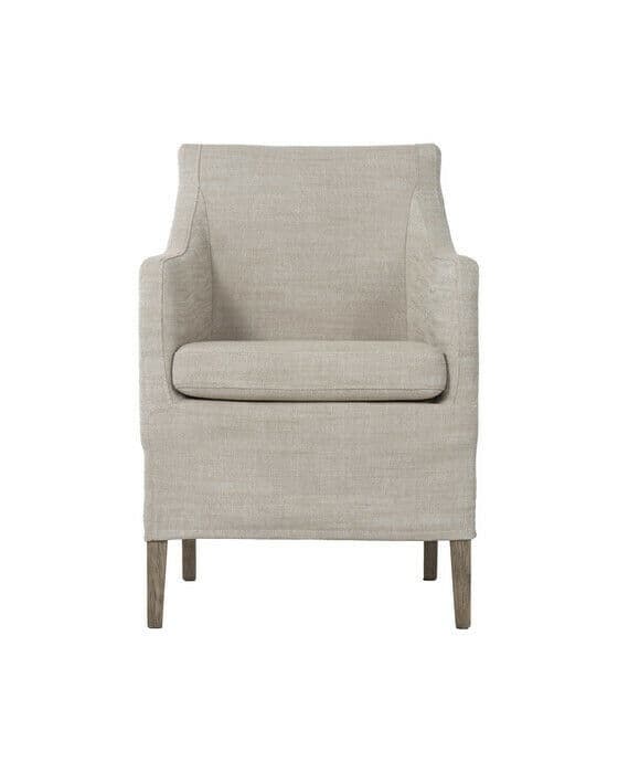 Avignon Dining Chair Sophie linen  Pearl Grey