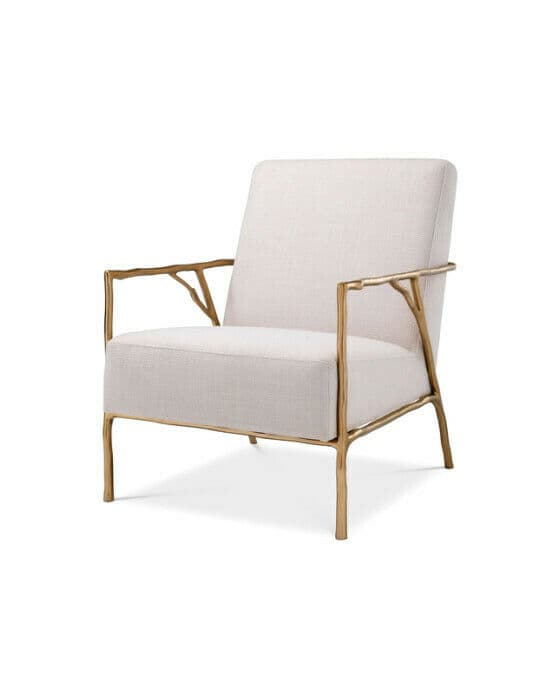Antico Armchair Natural / Gold
