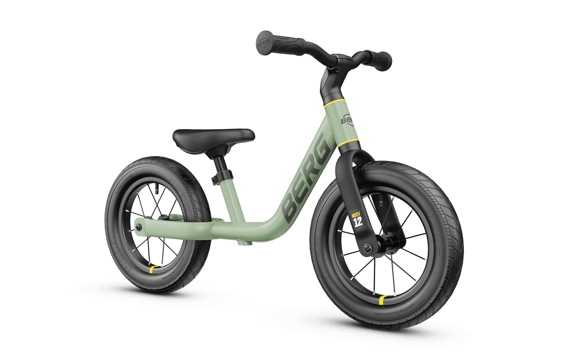 BERG MOOV 12 Sage Green Potkupyörä - 2,5+ vuotta - Vihreä