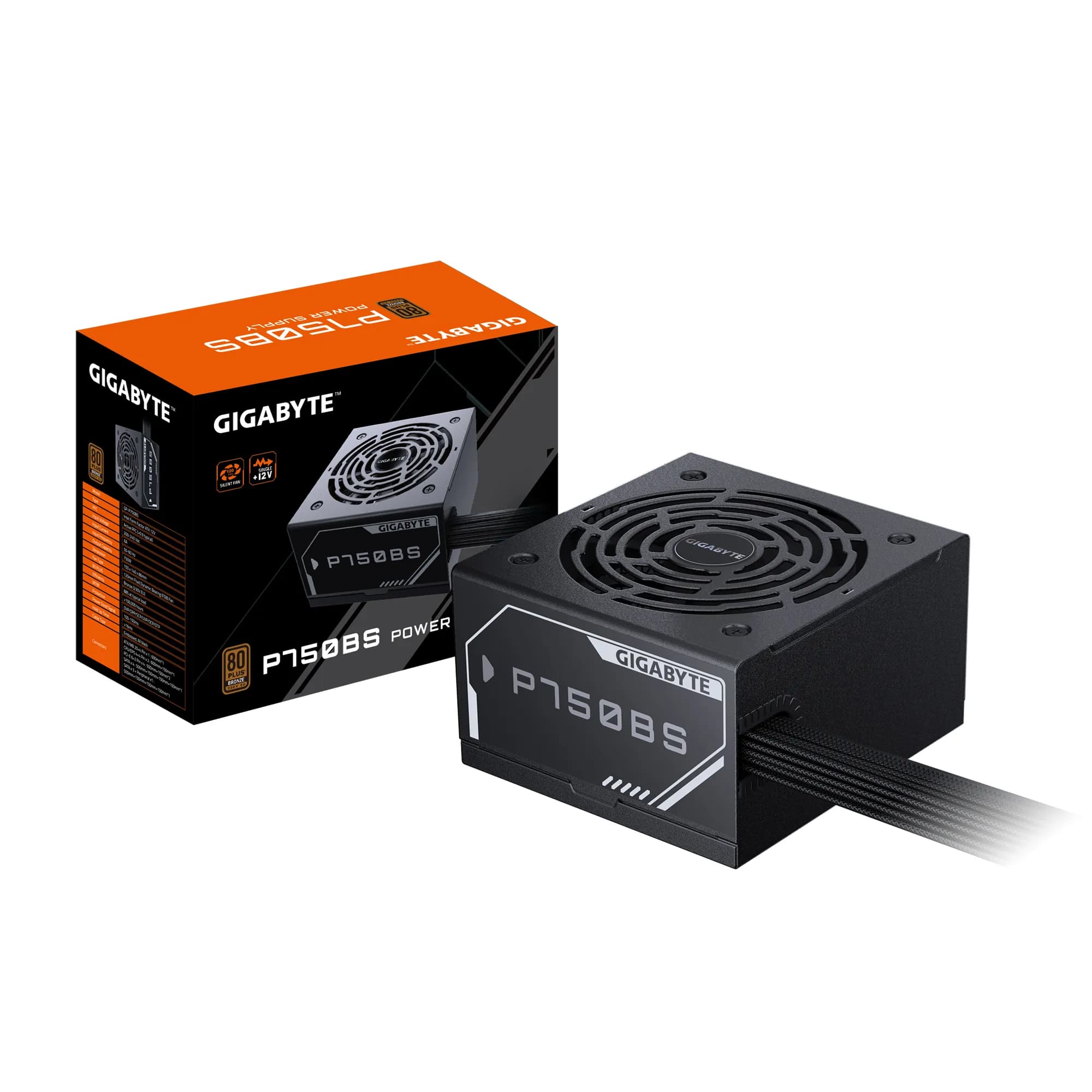 GIGABYTE GP-P750BS 750W -virtalähde, 80 Plus Bronze