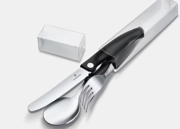 Victorinox Swiss Classic 3-osainen aterinsetti (Musta)