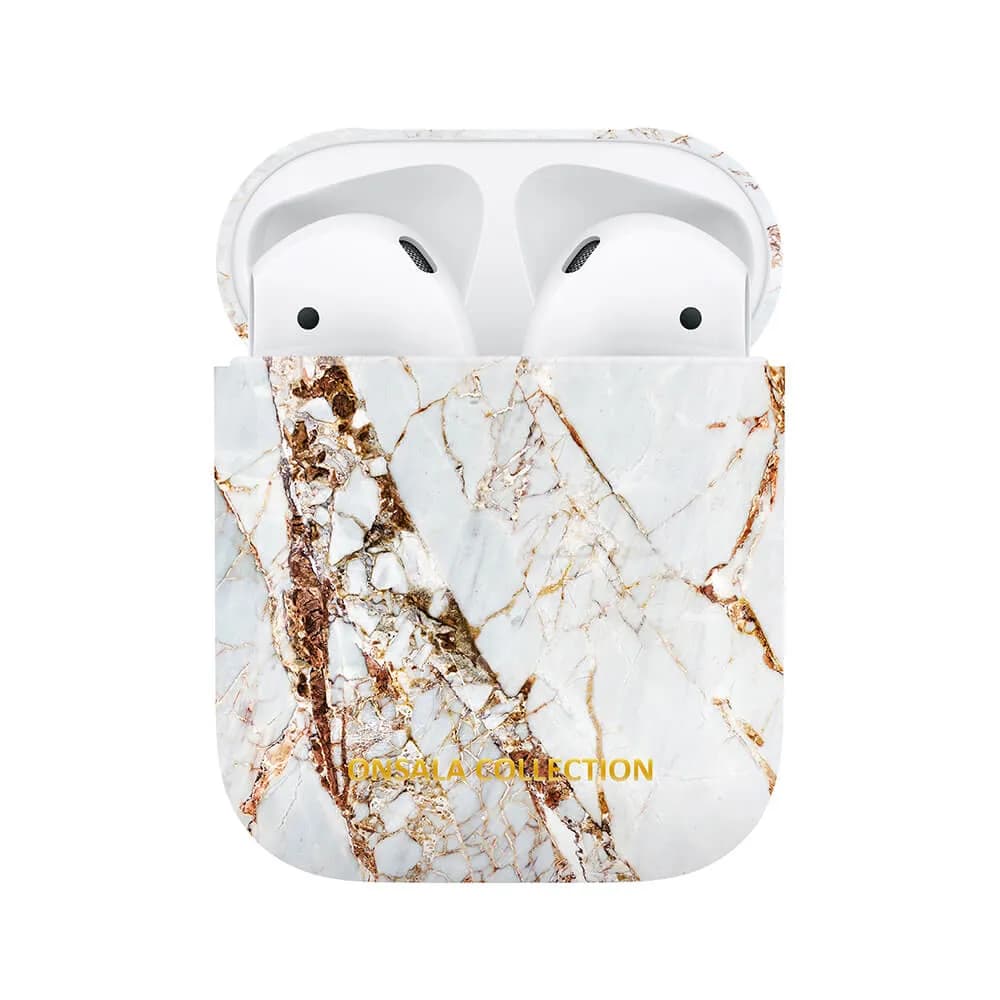 ONSALA COLLECTION Airpods -suojakotelo, valkoinen marmori