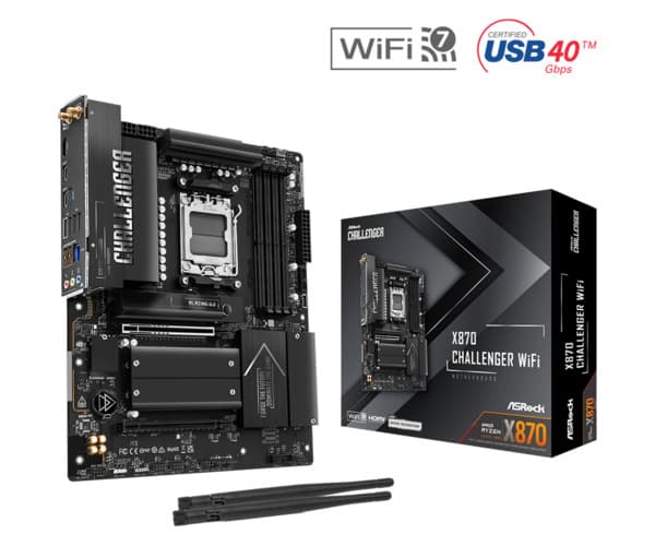ASRock X870 Challenger WiFi       AM5 ATX  HDMI/USB-C