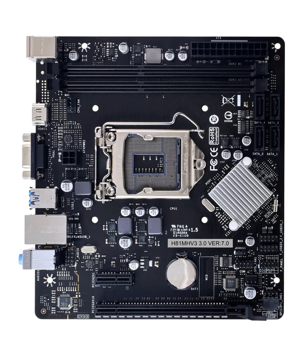 Biostar H81MHV3 3.0 LGA1150 mATX -emolevy