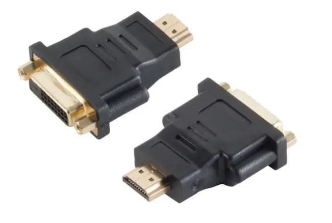 MicroConnect 1 x DVI 24+1, 1 x HDMI 19, M/F -adapteri, Musta