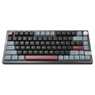 Montech MKey PRO 75% Darkness -langaton mekaaninen ergonominen pelinäppäimistö, Gateron G Pro 3.0 Yellow, musta