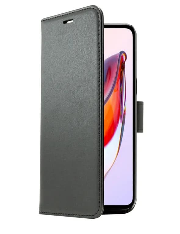 Screenor Smart, iPhone 15 Pro -lompakkokotelo, Musta