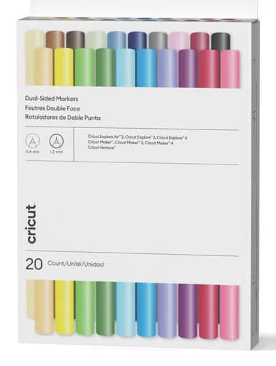 Cricut Ultimate Dual Sided - merkkauskynäsetti, 20 kpl