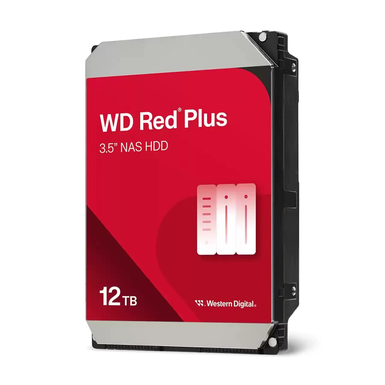 WD Red Plus 3.5" 12 Tt, 7200 RPM, 512 MB, SATA III -kovalevy (NAS)