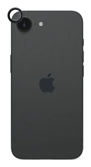 Epico Aluminium Lens Protector for Apple iPhone 16e - black