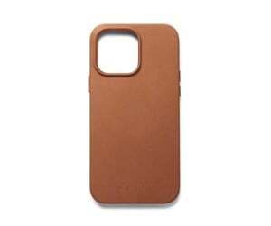 Mujjo Full Leather Case, iPhone 14 Pro Max, MagSafe -suojakuori, Ruskea