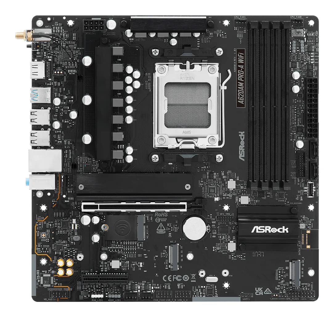 ASRock A620AM PRO-A WiFi AM5 mATX -emolevy