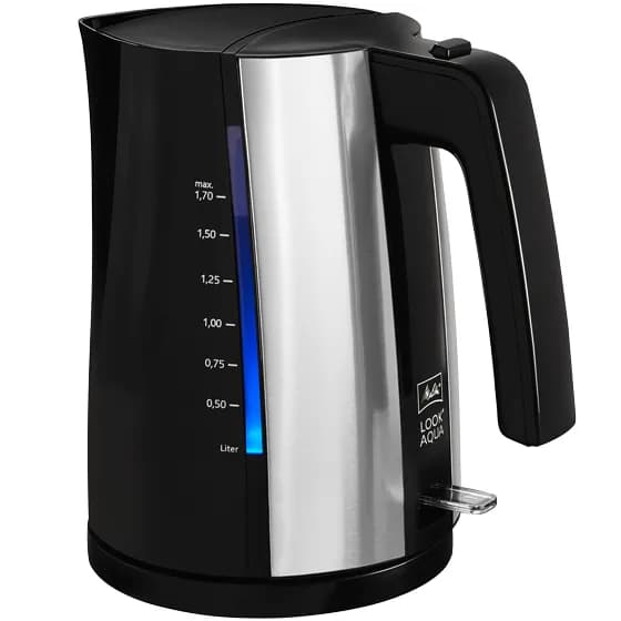 Melitta Look Aqua 2.0 -vedenkeitin, 1,7 l, 2400 W, musta