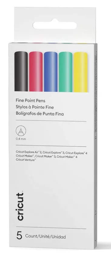 Cricut Explore/Maker Fine Point Pen Set 5-Pack (Classics)