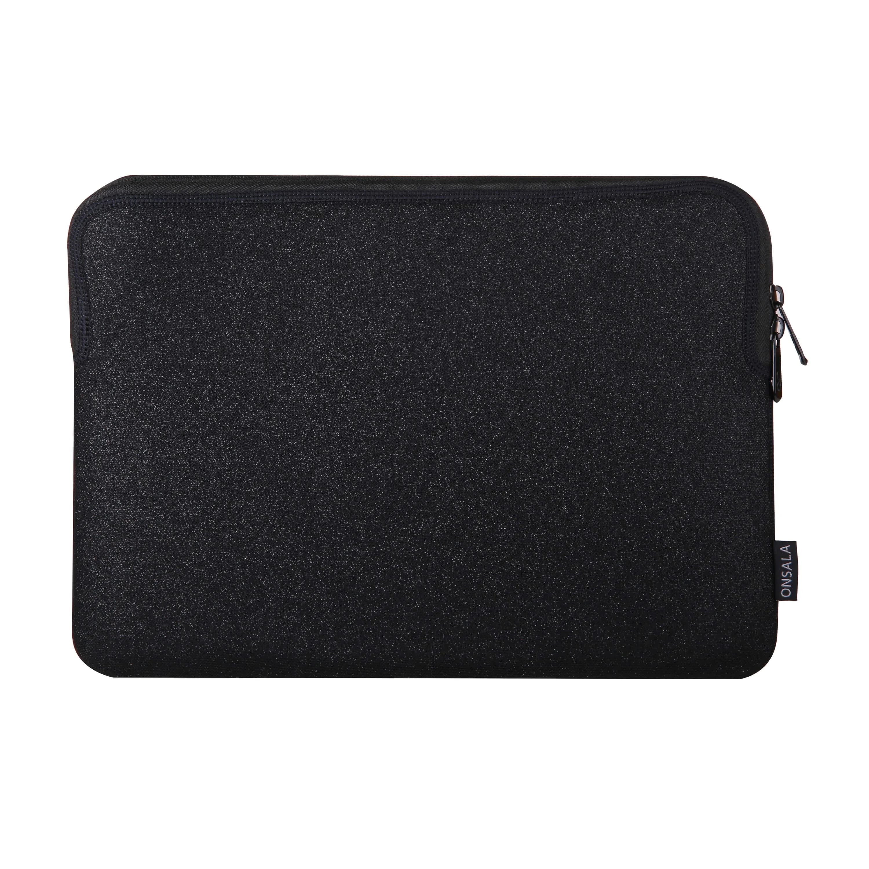 Onsala Sleeve Glitter -suojatasku, musta, 14"