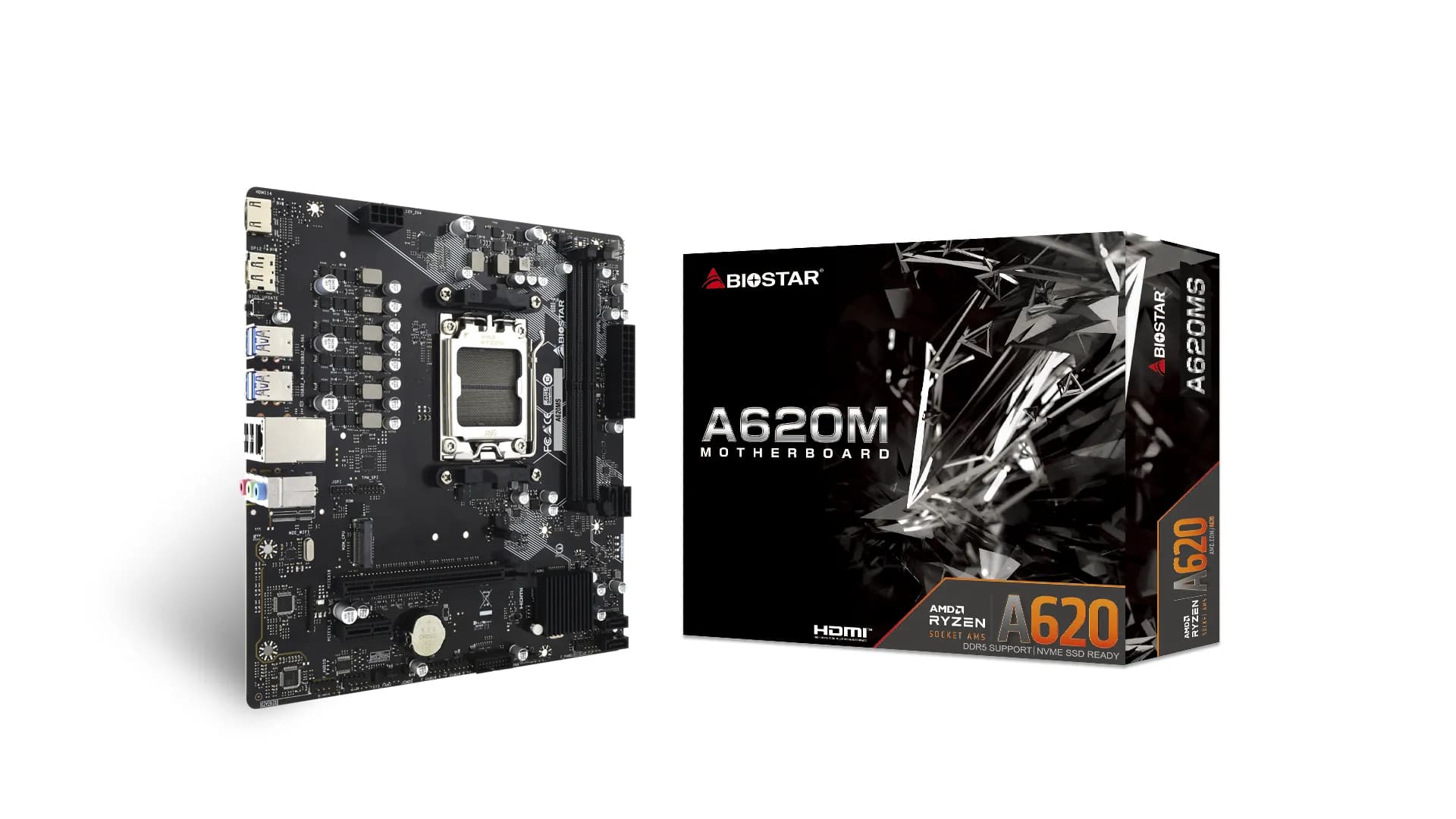 Biostar A620MS AM5 mATX -emolevy