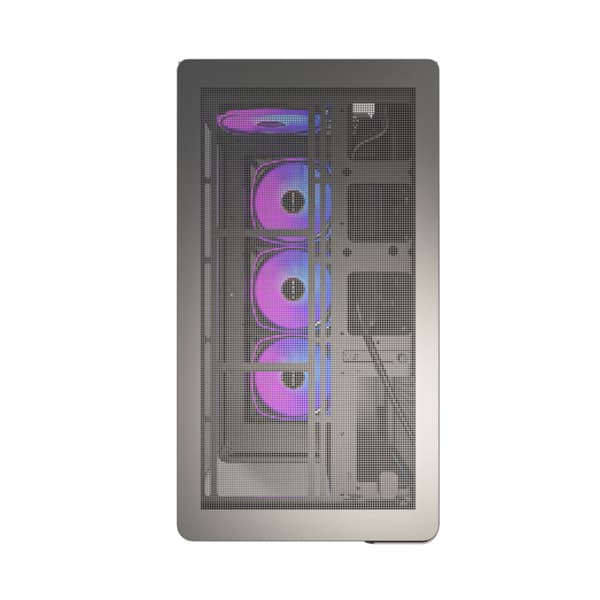 Montech KING 15 PRO -micro-ATX-kotelo ikkunalla, RGB-valaistuksella, musta