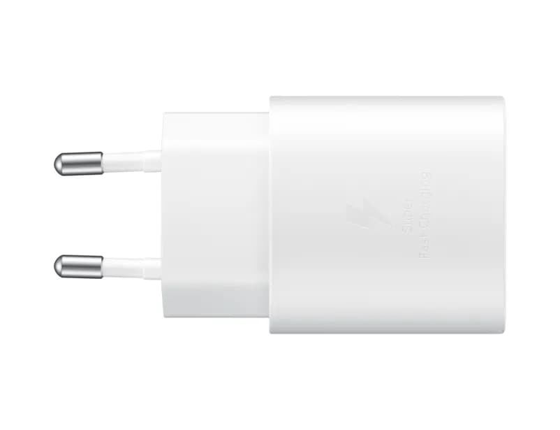 Samsung PD 25W USB-C -laturi ja kaapeli, Valkoinen, 1m