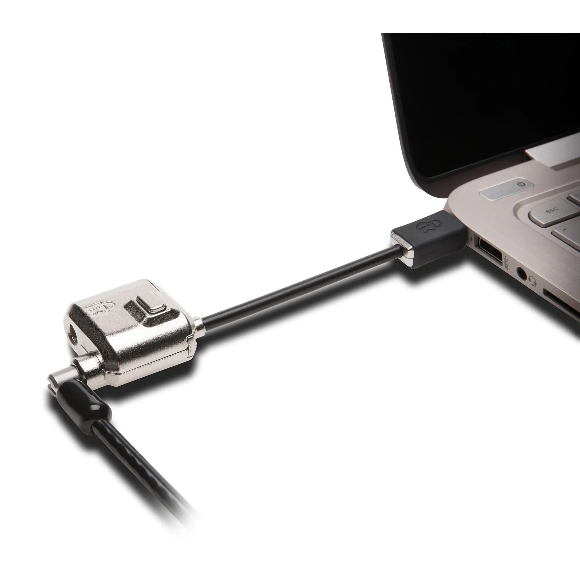Kensington MiniSaver Mobile Lock - Sylimikron lukittava kaapeli - musta - 1.8 m