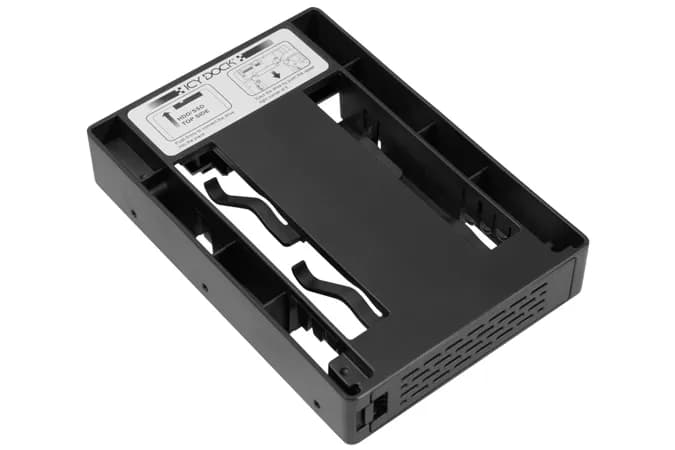 ICY DOCK EZConvert Lite MB882SP-1S-3B 2,5" → 3,5" asemapaikkasovitin, 1-paikkainen, SATA/SAS, työkaluton, 7-15 mm, musta