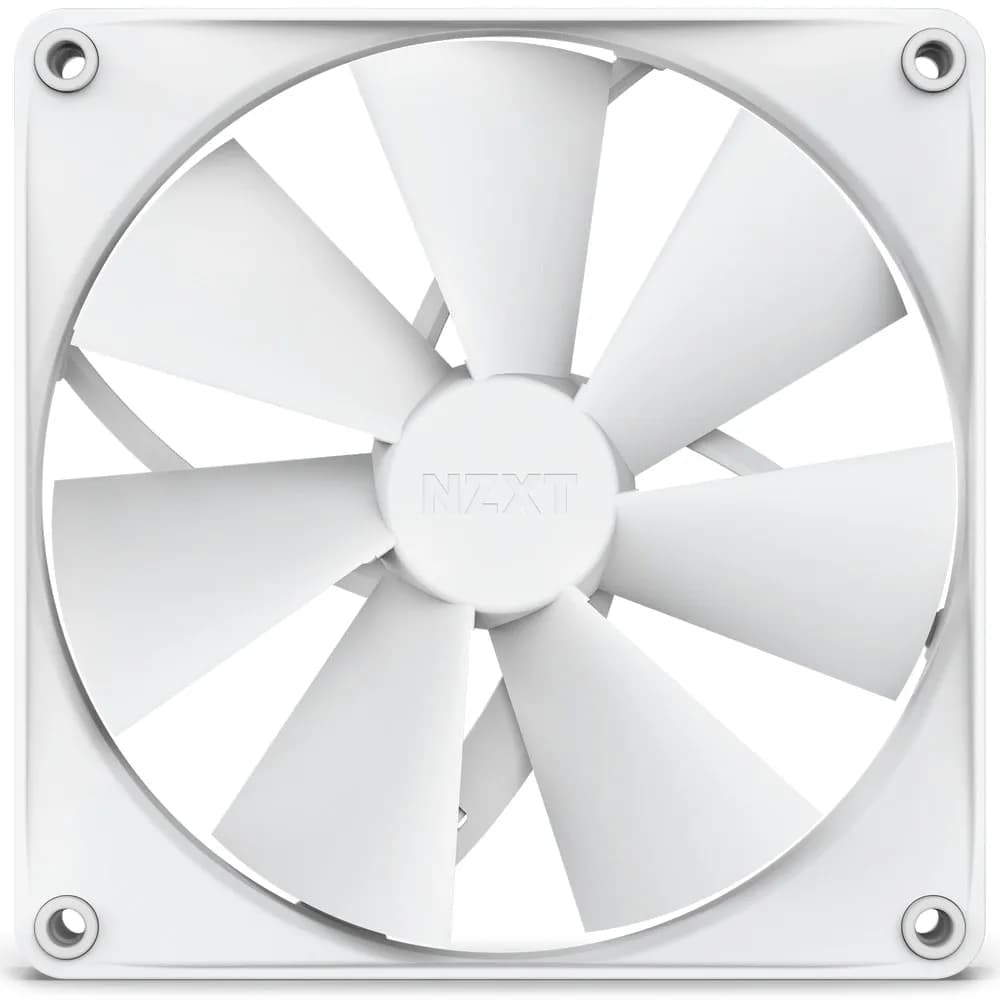 NZXT F140P PWM -tuuletin, nestelaakeri, 140 mm, valkoinen