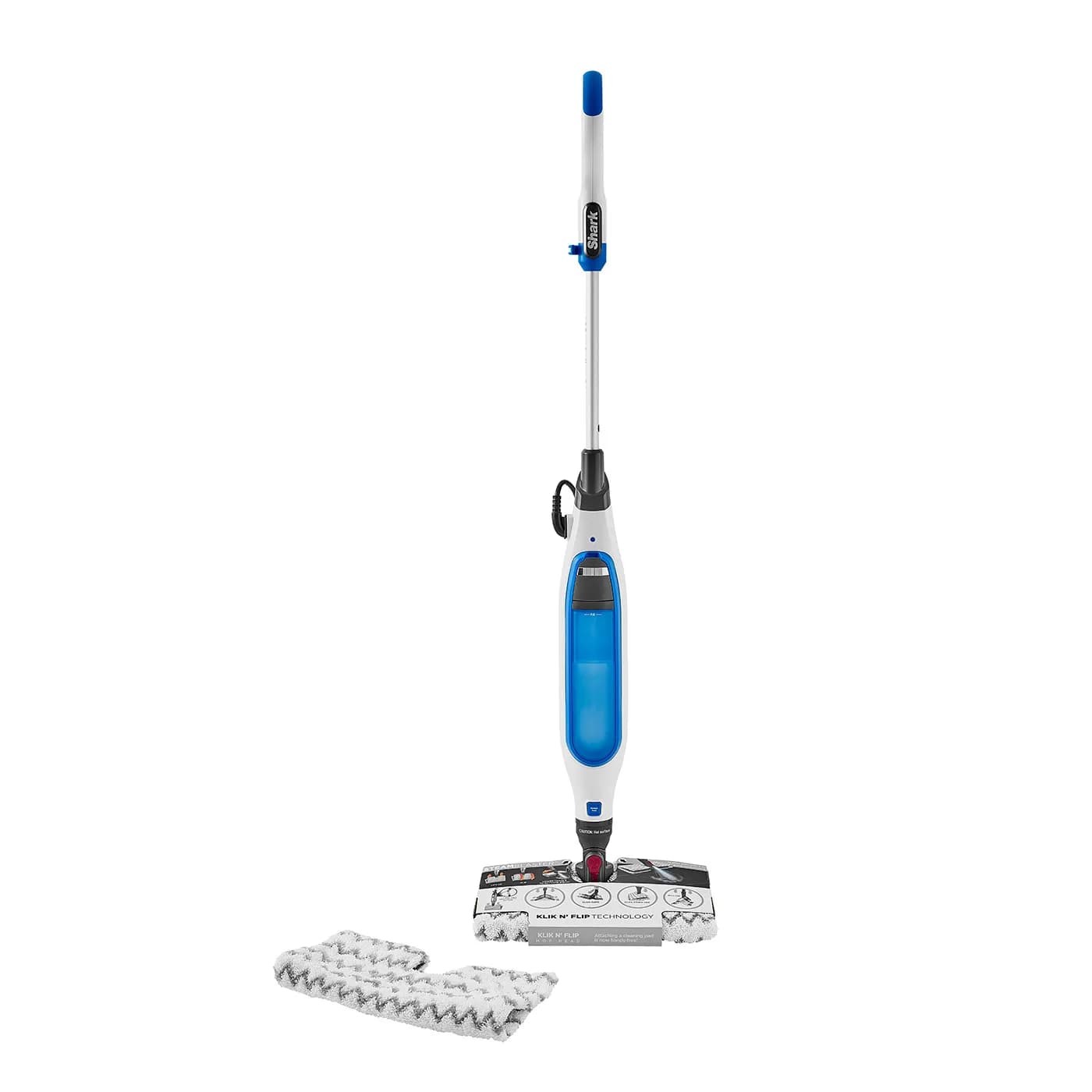 Shark Klik n' Flip S6001EU -höyrymoppi 1200 W 0,4 L Monivärinen/Valkoinen