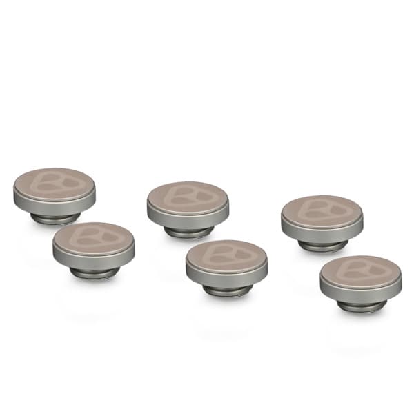 Thermal Grizzly DeltaMate Plug, vesijäähdytyksen sulkutulppa, G1/4", 6 kpl, matta nikkeli