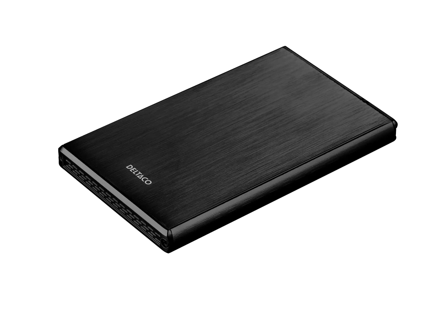 DELTACO ulkoinen kotelo 1x2,5" SATA 6Gb/s-kiintolevy, USB3, musta