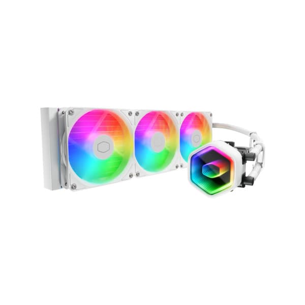 Cooler Master MasterLiquid 360 Core II 360mm ARGB -nestejäähdytin, valkoinen