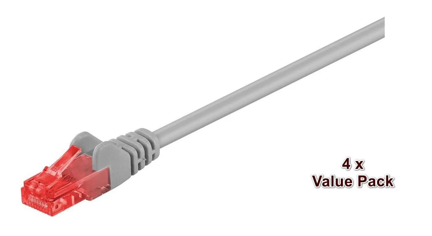 MicroConnect Cat6 U/UTP RJ45 20m -verkkokaapeli, harmaa
