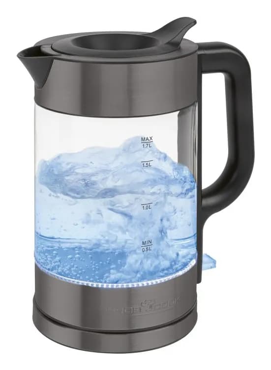 ProfiCook PC-WKS 1322 G -vedenkeitin, 1,7 l, 2200 W, Darkinox