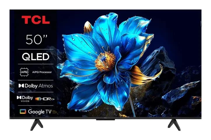 TCL 50T69C 50" 4K QLED Google TV, 60 Hz, HDR10+, Dolby Vision