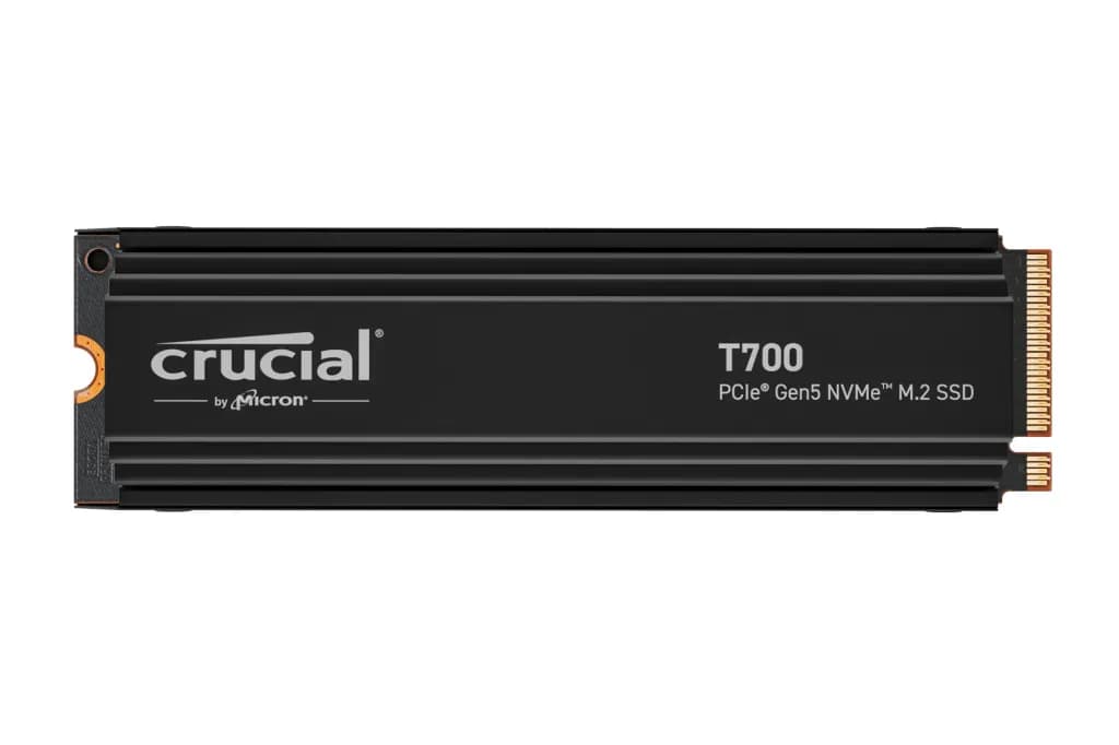 Crucial T700 Heatsink 4 Tt M.2 PCIe 5.0 NVMe -SSD-levy