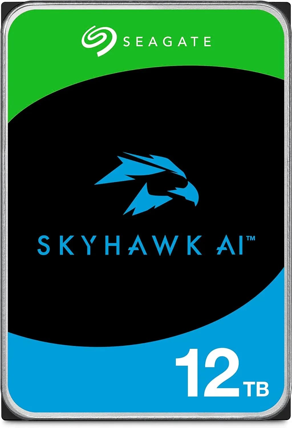 Seagate SkyHawk AI 3.5" 12 Tt, 7200 RPM, 512 MB, SATA III -kovalevy (valvontakäyttöön)