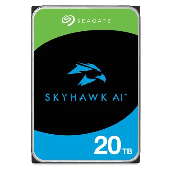 Seagate SkyHawk AI 3.5" 20 Tt, 7200 RPM, 512 MB, SATA III -kovalevy (valvontakäyttöön)