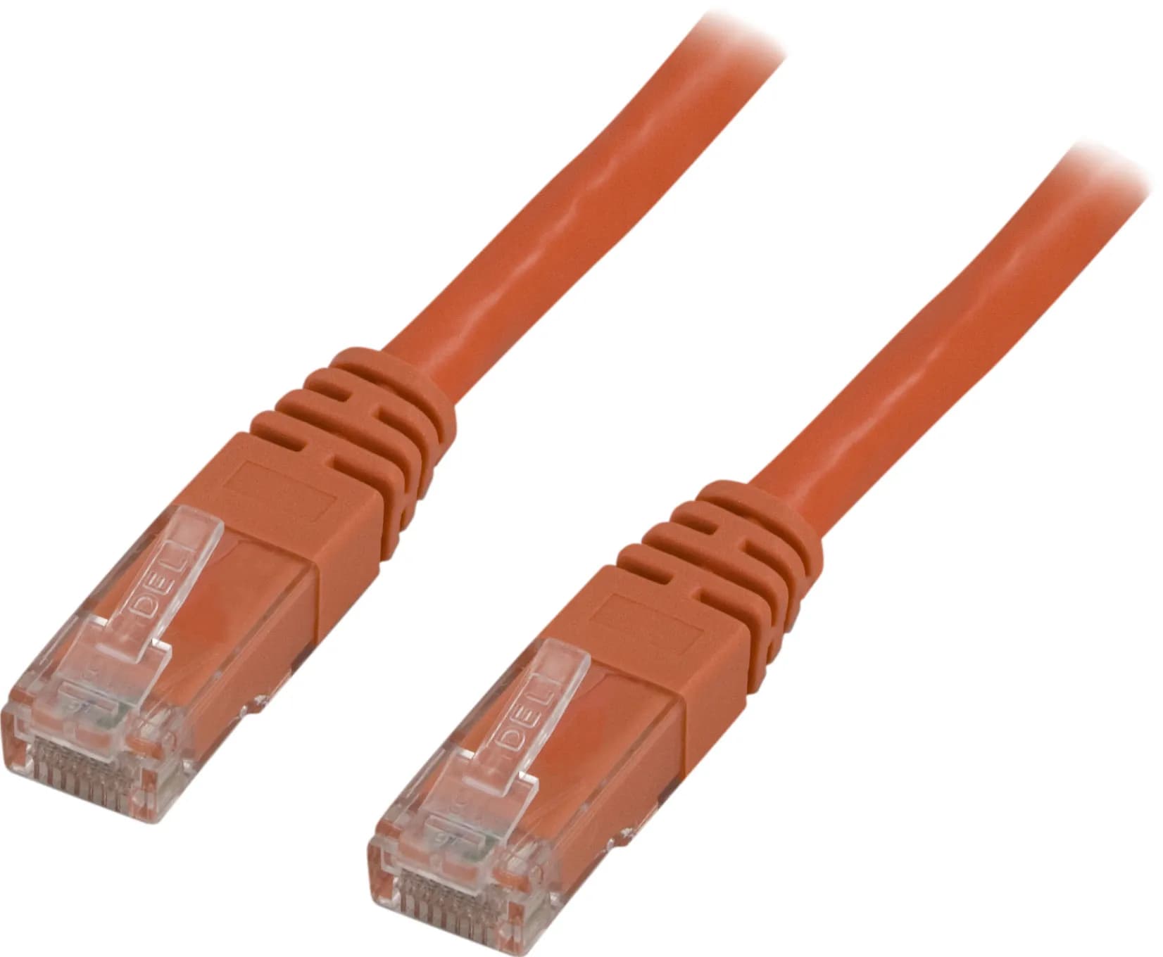 Deltaco Cat6 U/UTP RJ45 15m -verkkokaapeli, oranssi
