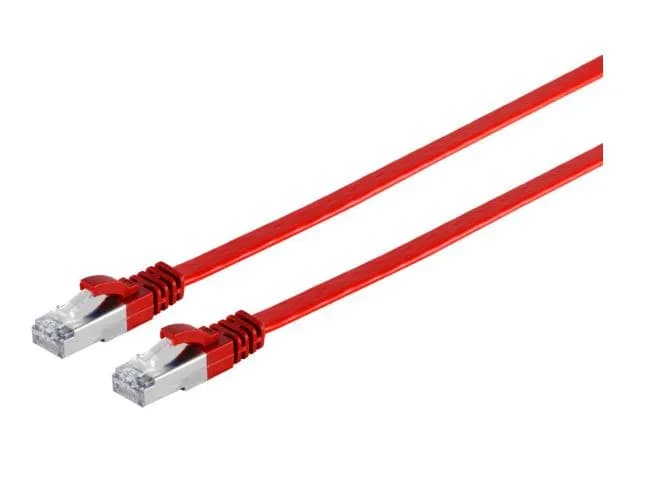 MicroConnect Cat6a U/FTP RJ45 10m -verkkokaapeli, punainen
