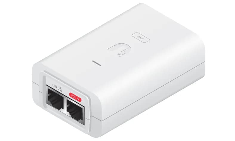 Ubiquiti PoE Injector, White 48VDC, 24W