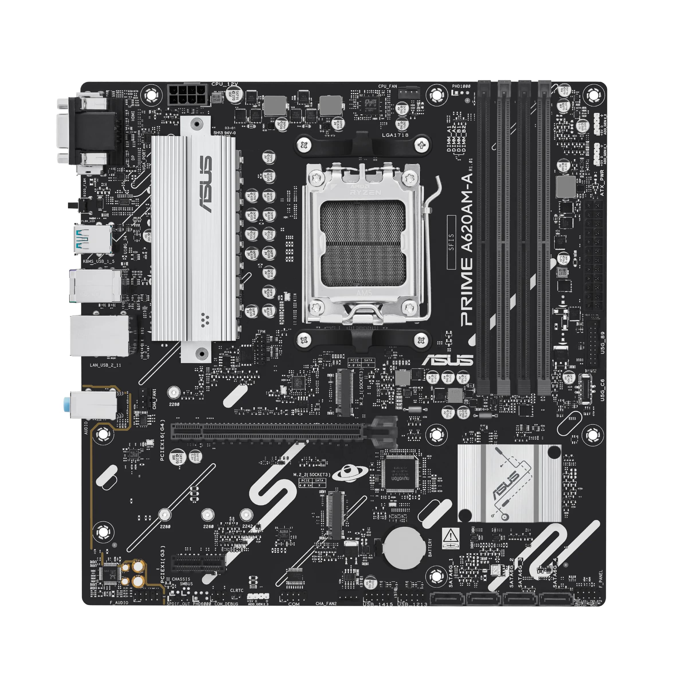 Asus PRIME A620AM-A-CSM DDR5 AM5 mATX -emolevy