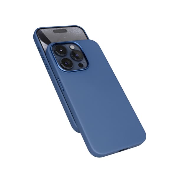Epico Mag+ Leather Case, iPhone 15 Pro Max -suojakuori, Sininen