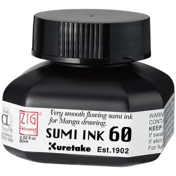 ZIG Cartoonist Sumi Ink 60 black