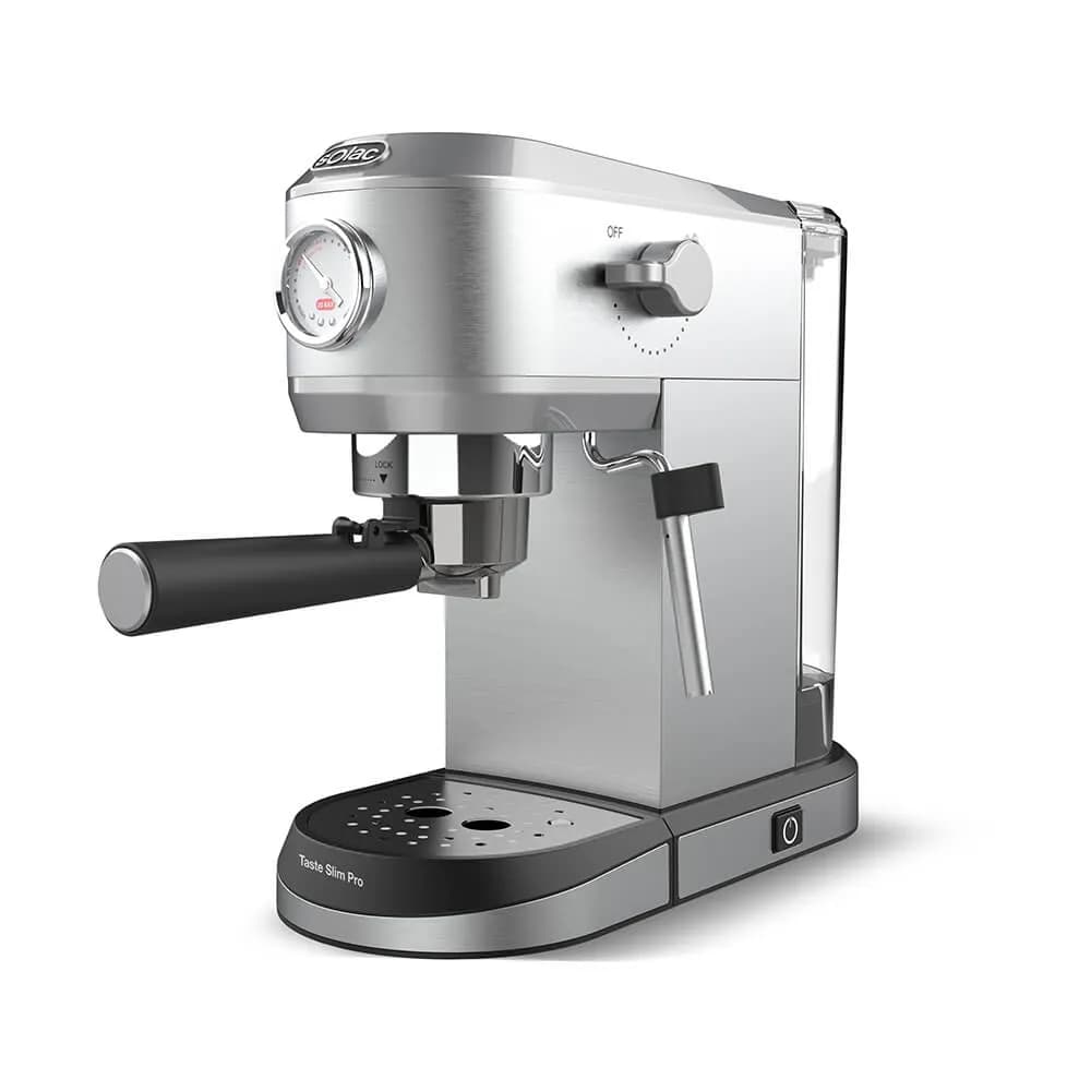 Solac Espresso Taste Slim Pro -espressokone, hopea