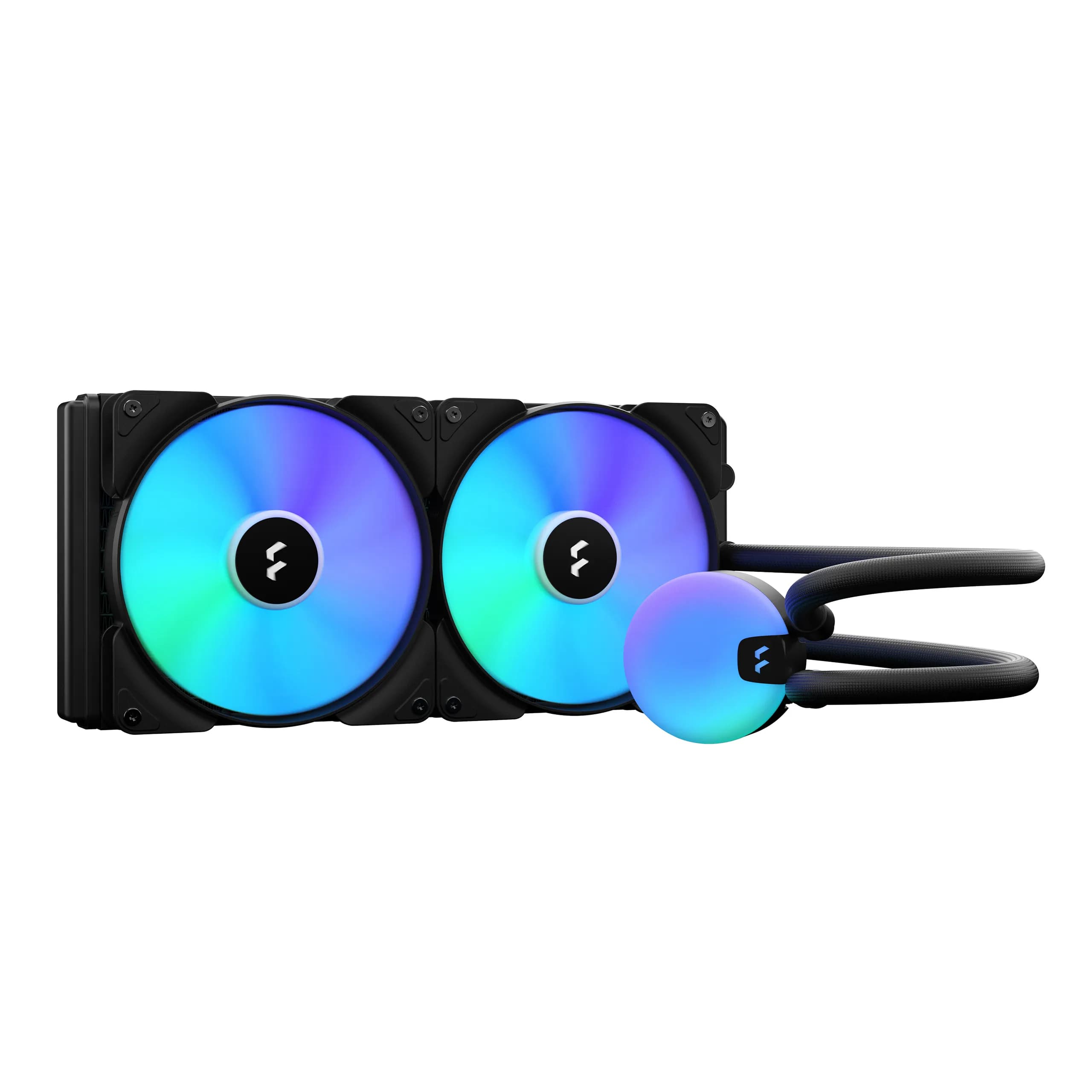 Fractal Design Lumen S28 280mm ARGB -nestejäähdytin, musta