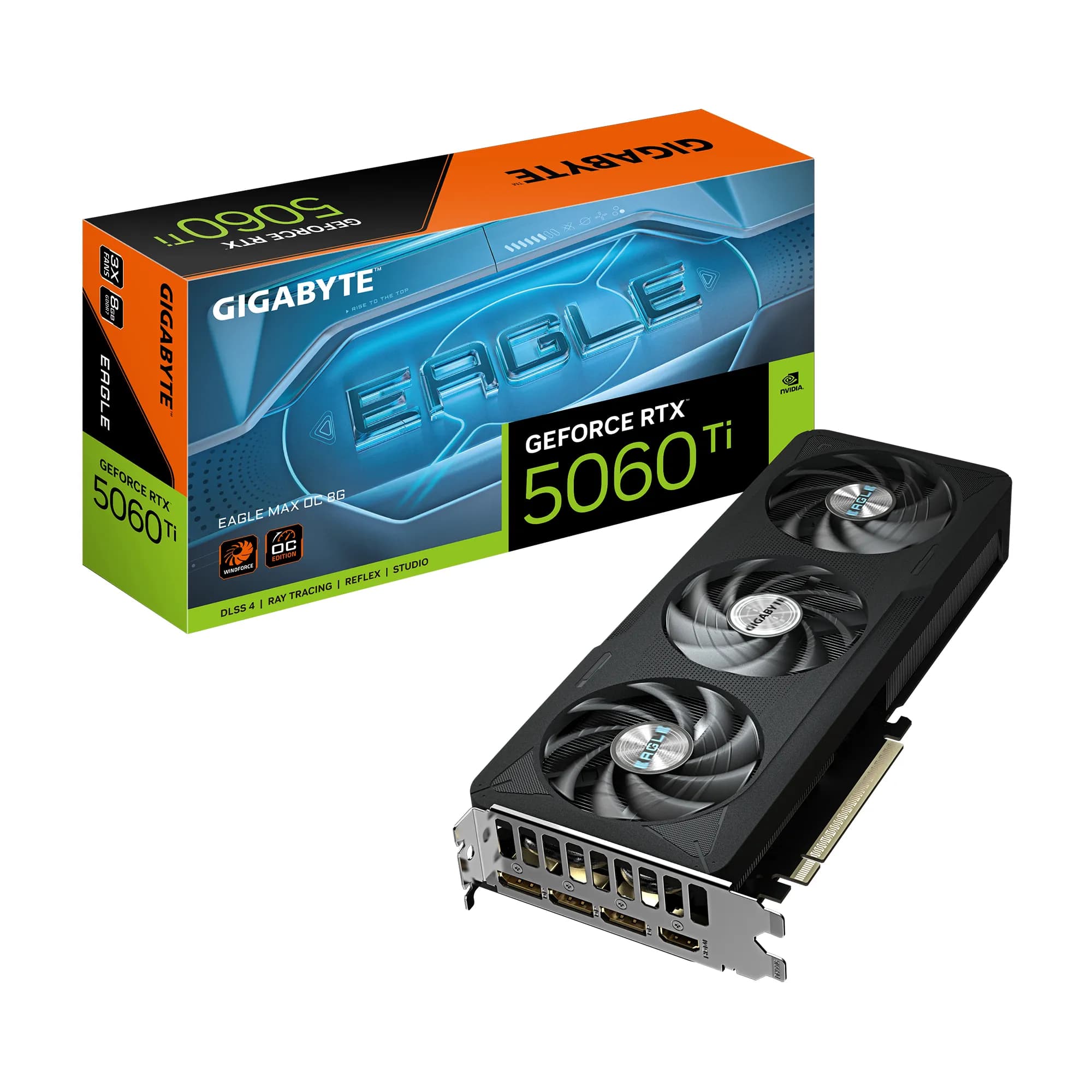 Gigabyte GeForce RTX 5060 Ti Eagle MAX 8 Gt OC -näytönohjain