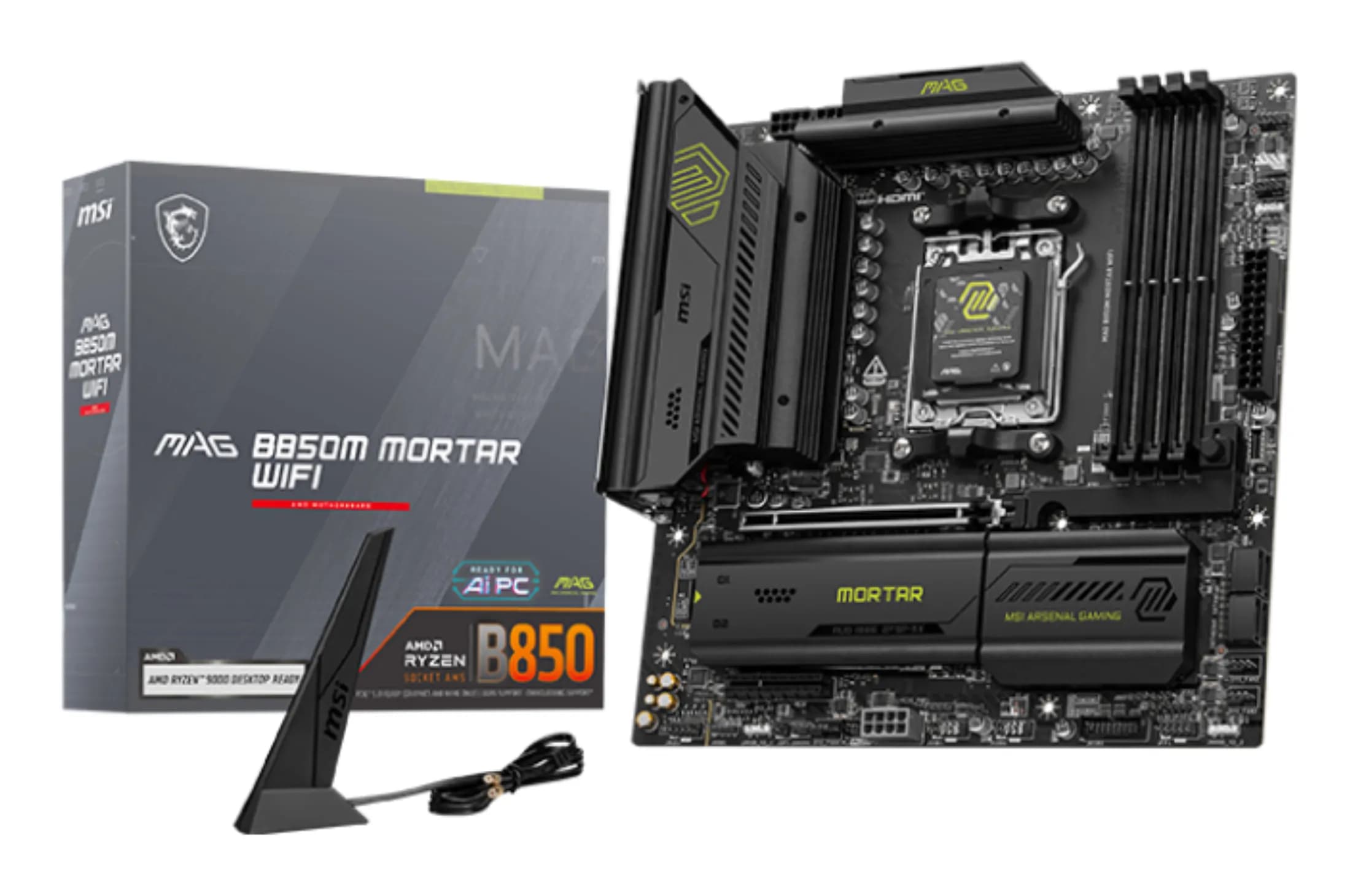 MSI MAG B850M MORTAR Wi-Fi 7 AM5 mATX -emolevy