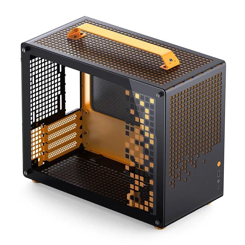JONSBO Z20 -micro-ATX-kotelo ikkunalla, oranssi/musta