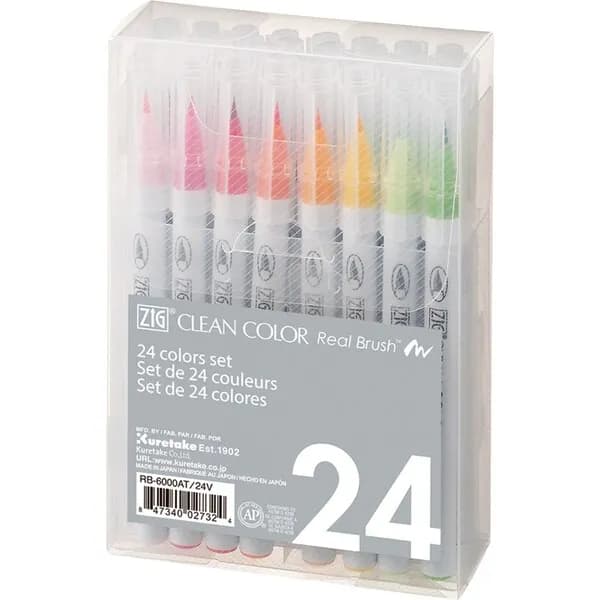 ZIG Clean Color Real Brush 24-set